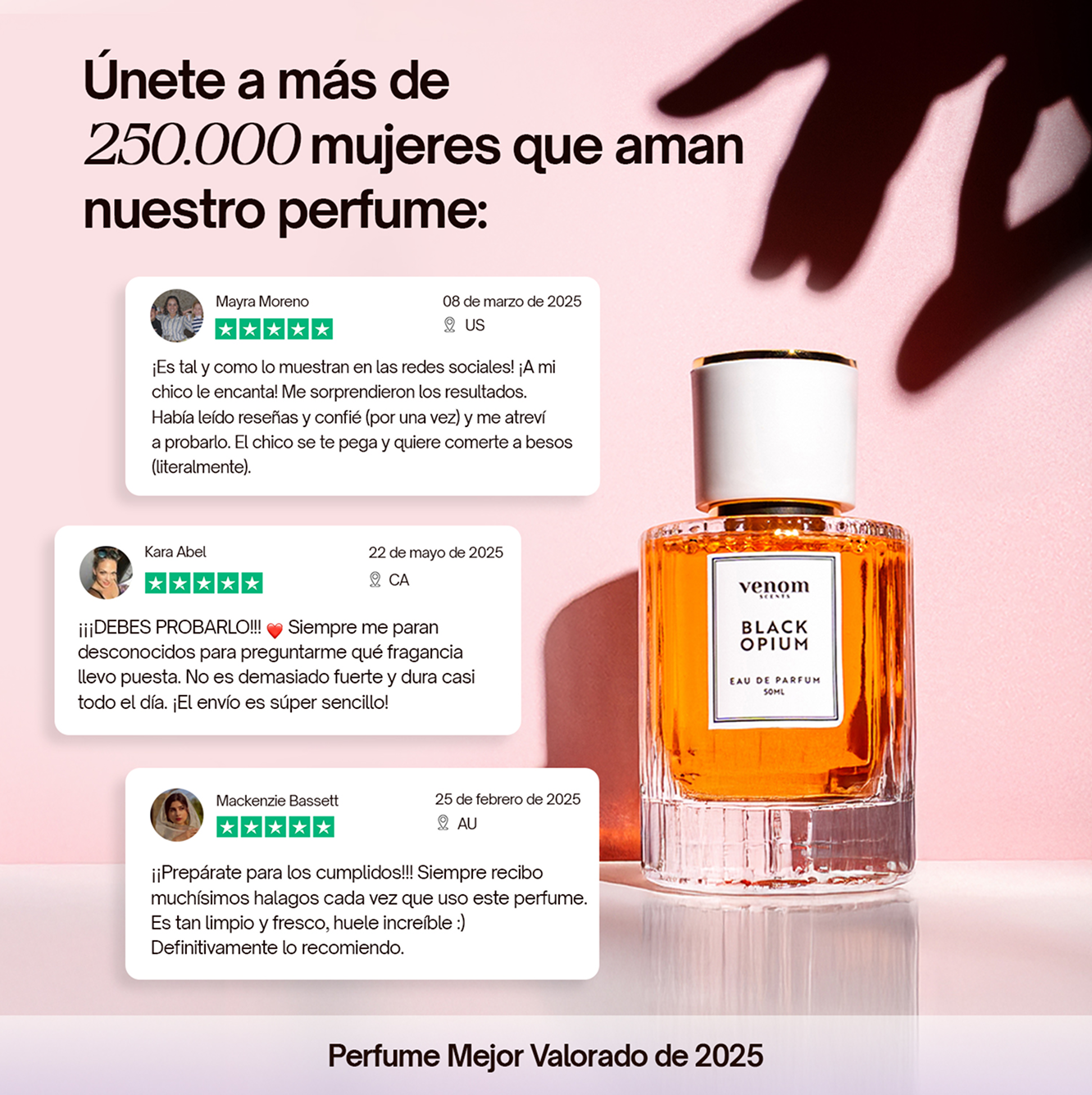 Colección de perfumes con feromonas Venom™